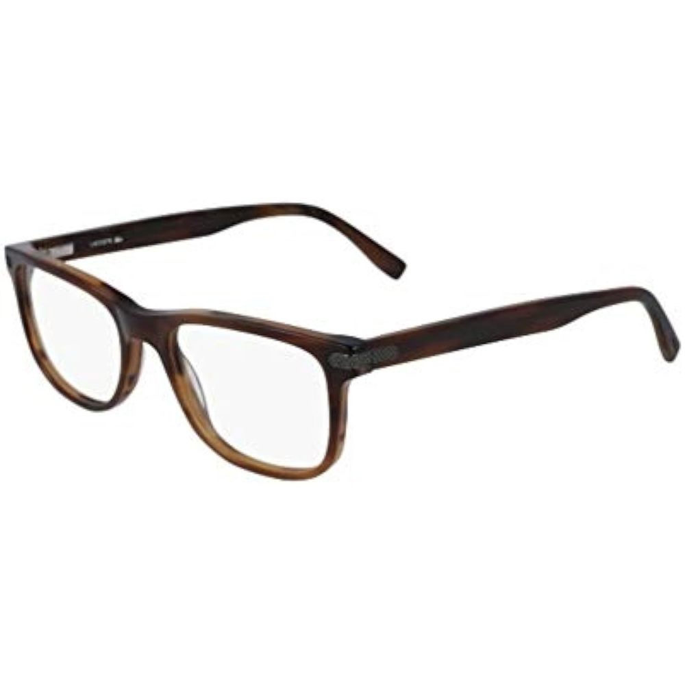 NEW Lacoste L2841 210 Striped Brown Eyeglasses 53mm with Lacoste Case